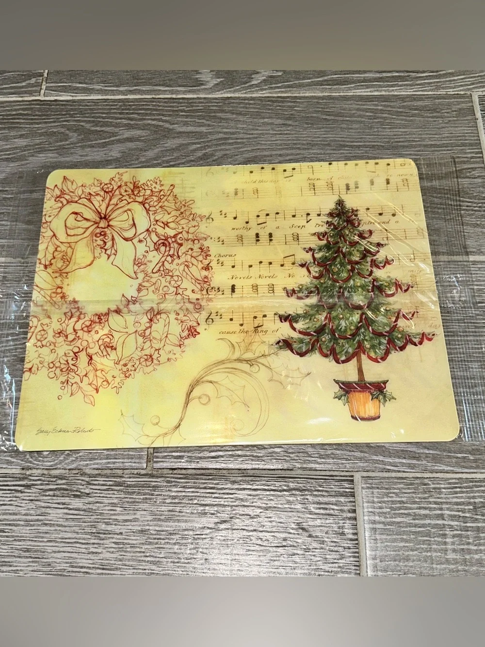 Vintage Publishers Clearing House Christmas Tree Placemat Retro Y2K Ephemera NOS